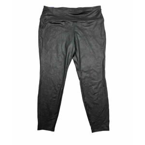 Womens Plus Size 14 Waist Skinny Black Leggings Shinny New‎ With Tag Terra & Sky